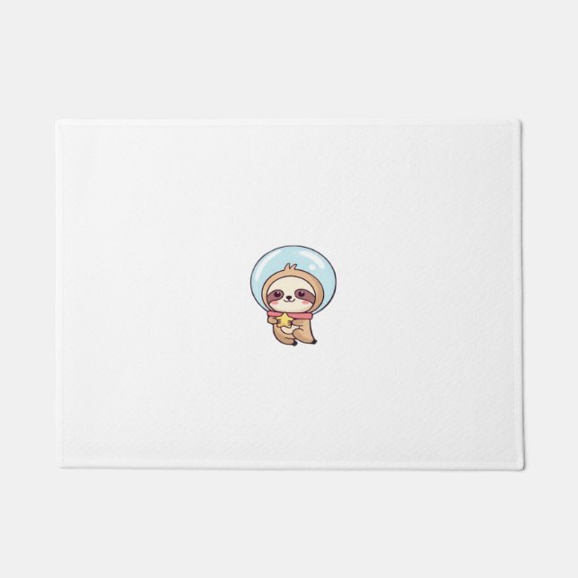 Paillasson Kawaii Chibi Sloth Astronaute � Mignon Sloth de l' (Devant)