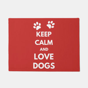 Paillasson Keep calm and love dogs