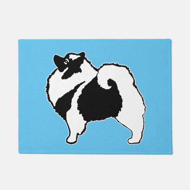Paillasson Keeshond Graphics - Cute Original Dog Art (Devant)