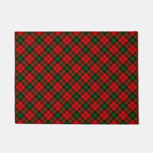 Paillasson Kerr tartan rouge vert plaid