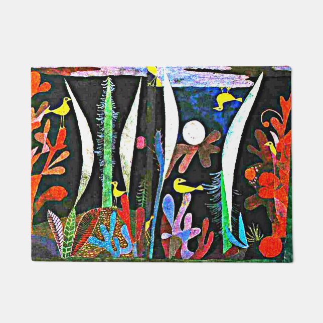 Paillasson Klee - Paysage aux oiseaux jaunes  (Devant)