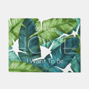 Paillasson La banane tropicale part du motif unique