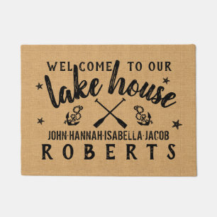 Paillasson La Chambre de lac barbote la toile de jute