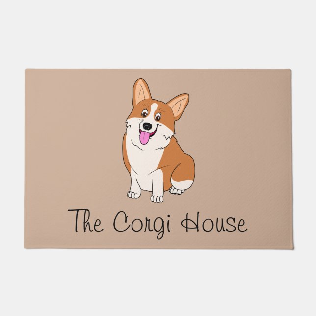 Paillasson La Chambre de sourire de corgi (Devant)