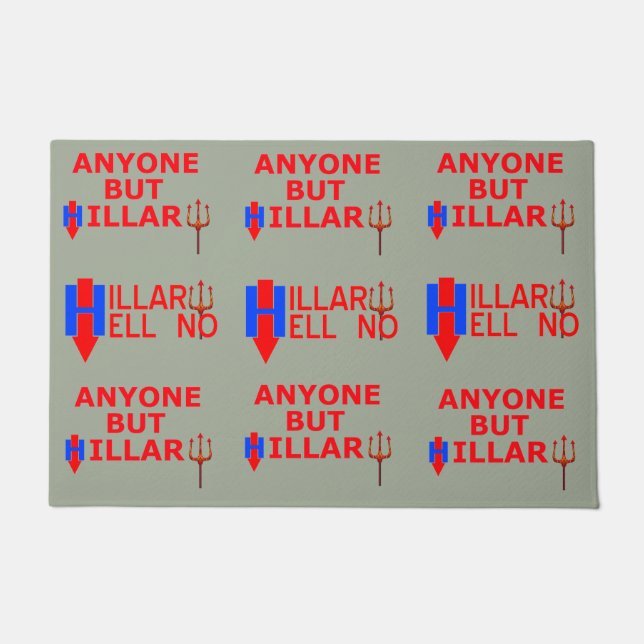Paillasson La conception originale d'Anti-HILLARY par la (Devant)