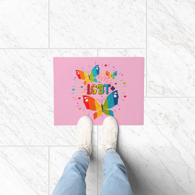 Paillasson La fierté papillon L'amour est l'amour Sensibilisa (Intérieur)