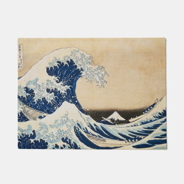 Paillasson La Grande Vague au large de Kanagawa par Hokusai (Devant)