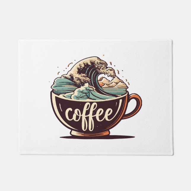 Paillasson La Grande Vague De Café (Devant)