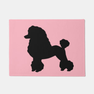 Paillasson la jupe rose de caniche des années 1950 a inspir