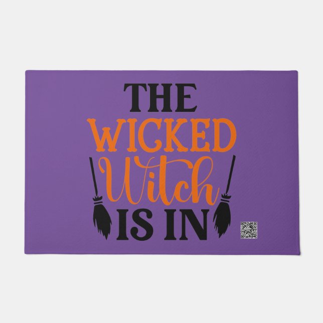 Paillasson La Méchante Sorcière Est Dans (Devant)