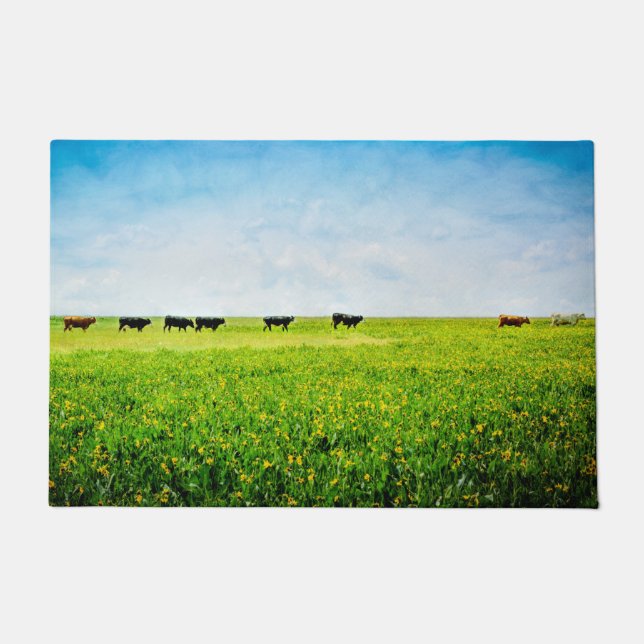 Paillasson La natte "jusqu'aux vaches viennent à la maison " (Devant)