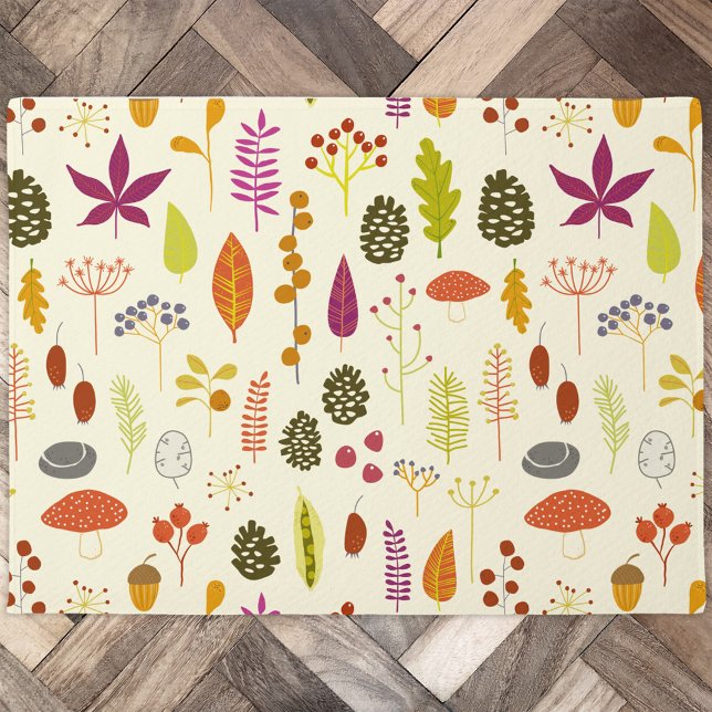 Paillasson La nature boisée (Woodland nature autumn door mat)