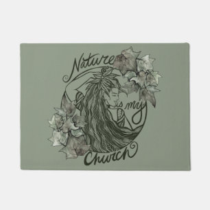 Paillasson La nature est ma déesse druide de l'Église