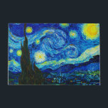 Paillasson La nuit étoilée par Vincent Van Gogh<br><div class="desc">Vincent Van Gogh La Nuit Étoile. Il s'agit d'un ancien chef-d'oeuvre du peintre-maître néerlandais Vincent Van Gogh.Cette peinture de paysage d'art raffiné a une belle,  vibrante,  couleur saturée. Vincent Van Gogh était un peintre impressionniste de poste hollandais. Cette image est du domaine public</div>