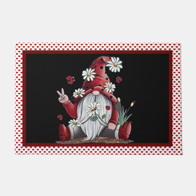 Paillasson La Paix Et L'Amour Réside Ici (Devant)