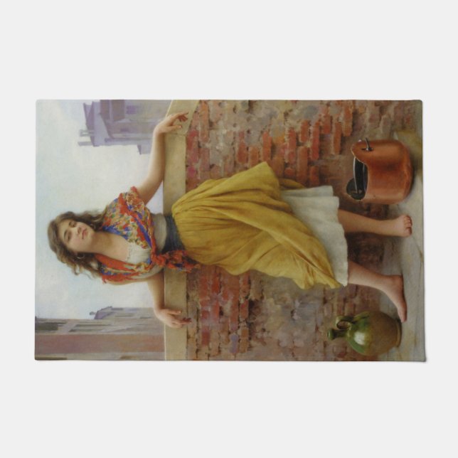 Paillasson La Porteuse d'eau (Beauté Vintage) (Devant)