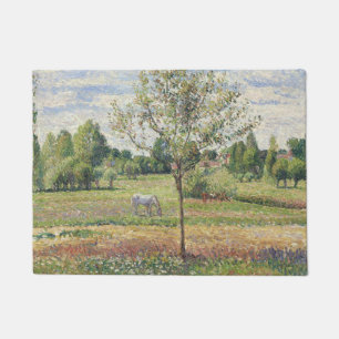 Paillasson La Prairie au cheval gris, Eragny, Peinture à l'hu
