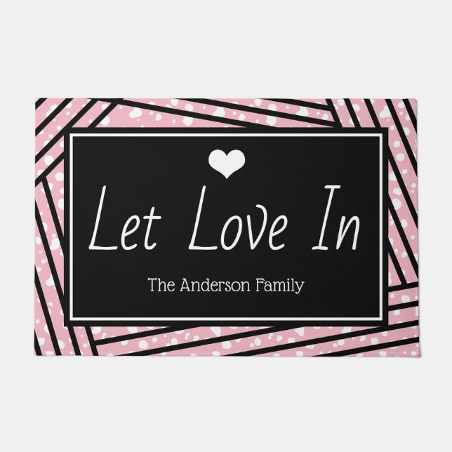 Paillasson La Saint Valentin laissez-vous aller | Personnalis (Devant)