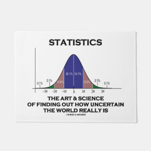 Paillasson La Science d'art de statistiques découvrant le