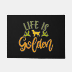 Paillasson La Vie Est Dorée. Design Pour Les Amateurs De Gol