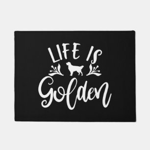 Paillasson La Vie Est Dorée. Idées de design de Golden Retr