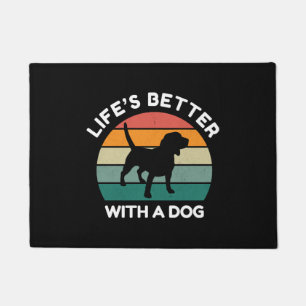 Paillasson La vie est meilleure avec un chien - Design Amoure