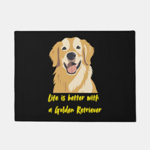 Paillasson La vie est meilleure avec un Golden Retriever - Am