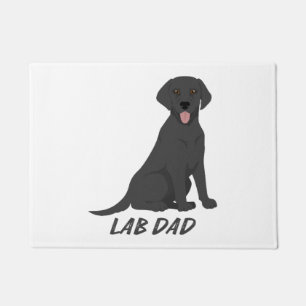 Paillasson Labrador Mom SVG - Chien Silhouette et Empreinte d