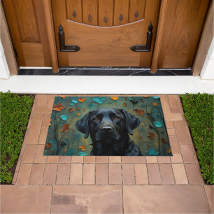 Paillasson Labrador noir en Feuille