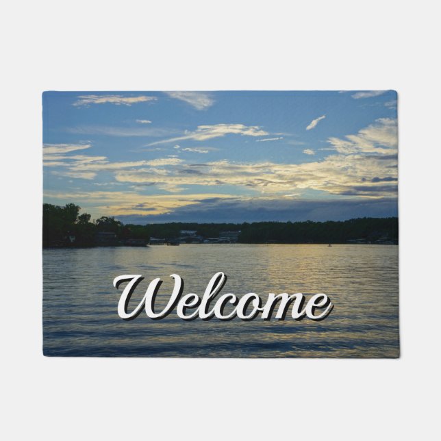Paillasson Lac Of Ozarks Blue Sunset Welcome Doormat (Devant)