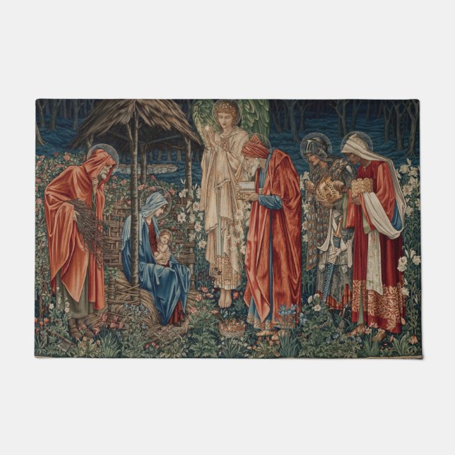 Paillasson L'Adoration des Mages (par Edward Burne-Jones) (Devant)