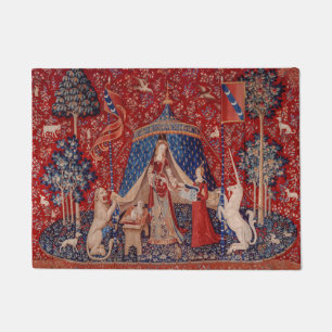 Paillasson Lady and Unicorn Medieval Tapestry Desire