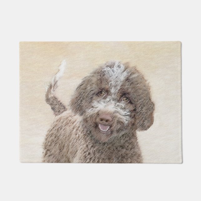 Paillasson Lagotto Romagnolo Peinture - Cute Original Chien A (Devant)