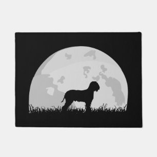 Paillasson Lagotto Romagnolo Pleine lune Chien Silhouette