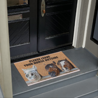 Paillasson Laissez Votre Cheval Dehors