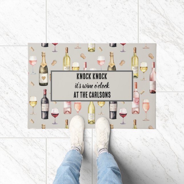 Paillasson L'amoureux de vin, l'heure du vin  (Intérieur)