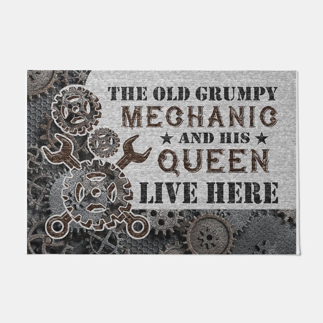 Paillasson L'Ancien Mécanicien Grumpy Et Sa Reine (Devant)