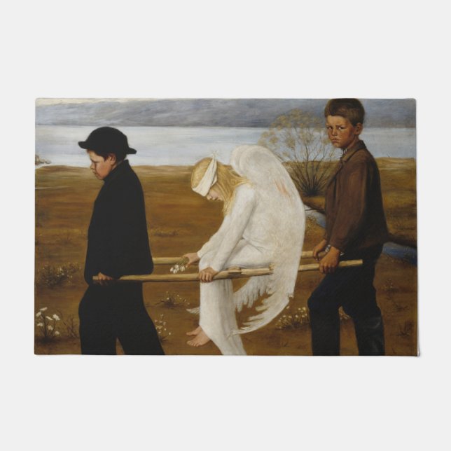 Paillasson L'ange blessé (par Hugo Simberg) (Devant)
