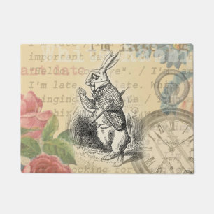 Paillasson Lapin Blanc Aventures d'Alice au Pays des Merveill