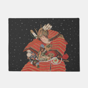 Paillasson L'art japonais Vintage du guerrier samouraï
