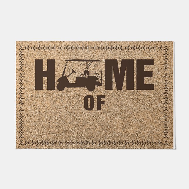 Paillasson Last Name Custom Door Mat - Welcome Mat (Devant)