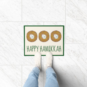 Paillasson Latkes Happy Hanoukka Chanukah Jours fériés juifs