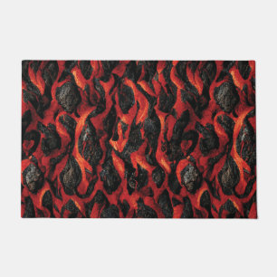Paillasson Lave Et Roches Volcaniques   Volcano Magma motif