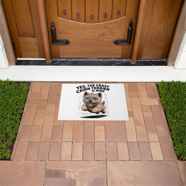 Paillasson Le Cairn Terrier fou est à moi (De plein air)