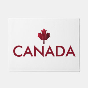 Paillasson Le Canada avec la Feuille d'érable rouge