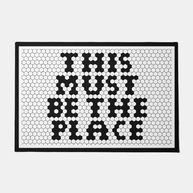 Paillasson Le Carrelage Faux Doit Être Le Lieu (Devant)