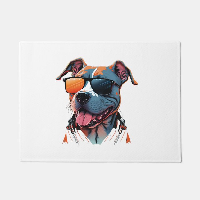 Paillasson Le chien le plus cool du monde (Devant)