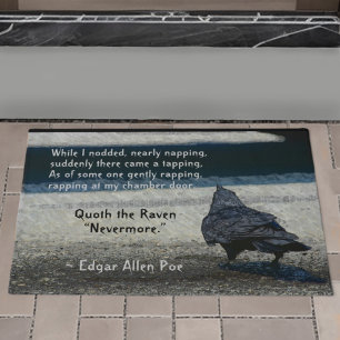 Paillasson Le Corbeau de Poe attend sur le