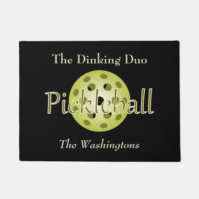 Paillasson Le Dinking Duo Couple Pickleball Ball (Devant)