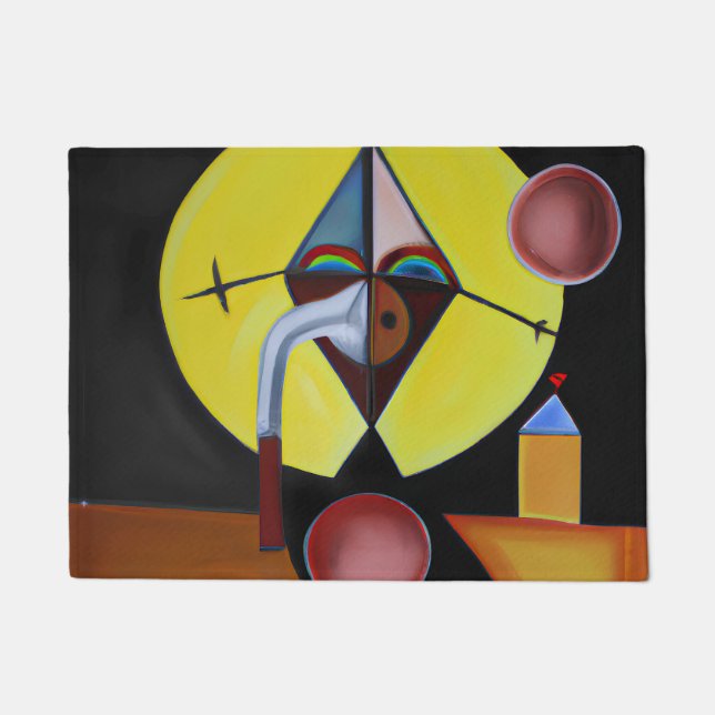 Paillasson Le docteur de la peste - Peinture à l'huile (Devant)